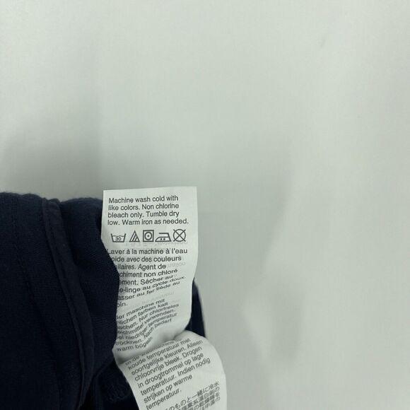 J Crew 365 Pants Size Large Womens Navy Side Zip Wide Leg Ponte Patch Pocket - Picture 8 of 9